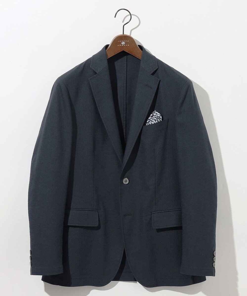 【ジョセフ アブード/JOSEPH ABBOUD / MEN】の【清涼/ストレッチ】ストレッチリネンシャンブレー ジャケット インテリア・キッズ・メンズ・レディースファッション・服の通販 founy(ファニー) 　ファッション　Fashion　メンズファッション　MEN　アウター　Coats Outerwear/Men　テーラードジャケット　Tailored Jackets　春　Spring　今季　This Season　シャンブレー　Chambray　ジャケット　Jacket　ストレッチ　Stretch　セットアップ　Set Up　テーラード　Tailored　プリント　Print　ポケット　Pocket　リネン　Linen　S/S・春夏　Ss・Spring/Summer　再入荷　Restock/Back In Stock/Re Arrival　夏　Summer　ネイビー系|ID: prp329100004441208 ipo3291000000031974952