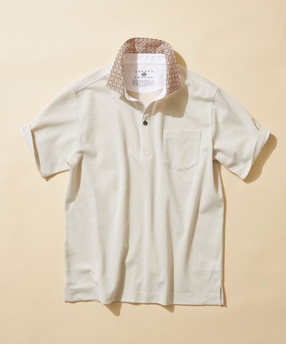 【ジョセフ アブード/JOSEPH ABBOUD / MEN】のギフトにも【愛されて20年!オーガニックコットン使用】ダディ ポロシャツ インテリア・キッズ・メンズ・レディースファッション・服の通販 founy(ファニー) 　ファッション　Fashion　メンズファッション　MEN　トップス・カットソー　Tops/Tshirt/Men　シャツ　Shirts　ポロシャツ　Polo Shirts　春　Spring　コラボ　Collaboration　吸水　Water Absorption　スキッパー　Skipper　人気　Popularity　ボーダー　Border　ポロシャツ　Polo Shirt　リネン　Linen　S/S・春夏　Ss・Spring/Summer　おすすめ　Recommend　夏　Summer　ギフト プレゼント　Gift Present　アイボリー系|ID: prp329100004441211 ipo3291000000031738079