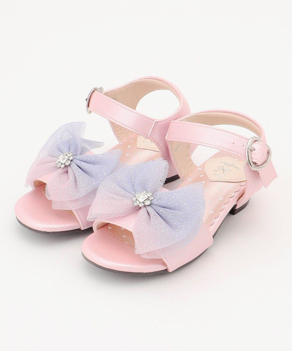 【エニィ/ANY / KIDS】のリボン ヒール サンダル 人気、トレンドファッション・服の通販 founy(ファニー) 　ファッション　Fashion　キッズファッション　Fashion for Kids　春　Spring　サンダル　Sandals, Summer Shoes　スマホ　Smartphone, Mobile Device　人気　Popular, Best Seller　ビジュー　Bijou, Jewel-like Accent　リボン　Ribbon, Bow　ワンポイント　One Point, Statement Accent　S/S・春夏　SS, Spring/Summer, Warm Season　再入荷　Restock / Back in Stock　夏　Summer　 other-1|ID: prp329100004441215 ipo3291000000035126217
