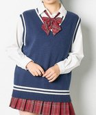 【ウィゴー/WEGO】の【SCHOOLITEM】ラインスクールニットベスト ネイビー|ID: prp329100004441534 ipo3291000000031987750