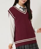 【ウィゴー/WEGO】の【SCHOOLITEM】ラインスクールニットベスト ワイン|ID: prp329100004441534 ipo3291000000031987753