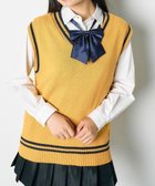 【ウィゴー/WEGO】の【SCHOOLITEM】ラインスクールニットベスト マスタード|ID: prp329100004441534 ipo3291000000031987754