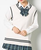 【ウィゴー/WEGO】の【SCHOOLITEM】ラインスクールニットベスト オフホワイト|ID: prp329100004441534 ipo3291000000031987756