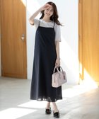 【エニィ スィス/any SiS】の【接触冷感・速乾・UVカット・洗える】スイートクール キャミワンピース ネイビー|ID: prp329100004441581 ipo3291000000031659112