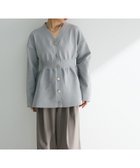 【グリーンパークス/Green Parks】の・ANDSEARCH ペプラムニットカーディガン Light Gray|ID: prp329100004441590 ipo3291000000031991407