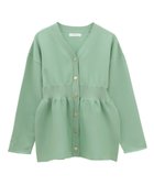 【グリーンパークス/Green Parks】の・ANDSEARCH ペプラムニットカーディガン Green|ID: prp329100004441590 ipo3291000000031991410