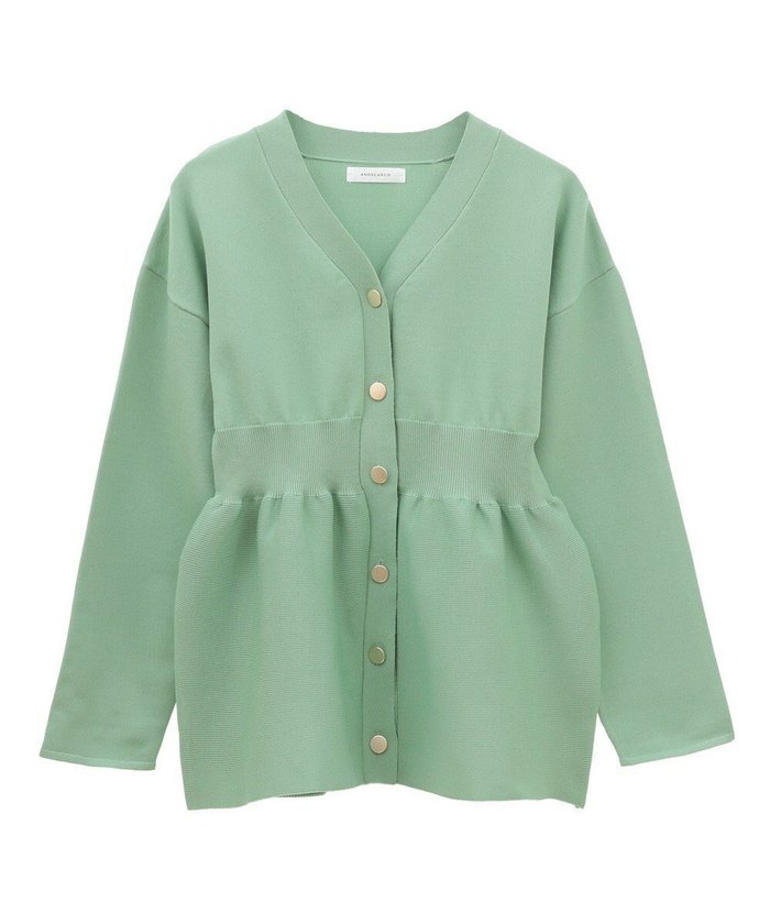 【グリーンパークス/Green Parks】の・ANDSEARCH ペプラムニットカーディガン インテリア・キッズ・メンズ・レディースファッション・服の通販 founy(ファニー) https://founy.com/ ファッション Fashion レディースファッション Fashion for Women トップス・カットソー Cut & Sew Tops ニット Knit Tops & Sweaters カーディガン・羽織り Layered Style Cardigans おすすめ Recommended / Our Picks カーディガン Cardigan, Knitwear シンプル Simple, Minimal ペプラム Peplum, Flared Hem ポケット Pocket, Pocket Detail メタル Metal, Metal Parts 再入荷 Restock / Back in Stock 夏 Summer 春 Spring S/S・春夏 SS, Spring/Summer, Warm Season |ID: prp329100004441590 ipo3291000000032709917
