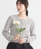【アースミュージックアンドエコロジー/earth music&ecology】のミニケーブルコンパクトカーディガン Light Gray|ID: prp329100004441599 ipo3291000000031041590