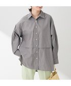 【グリーンパークス/Green Parks】のラメストライプタックシャツチュニック 人気、トレンドファッション・服の通販 founy(ファニー) ファッション Fashion レディースファッション WOMEN ワンピース Dress チュニック Tunic おすすめ Recommend ストライプ Stripe スリット Slit チュニック Tunic ボトム Bottom ポケット Pocket エレガント 上品 Elegant 切替 Switching 夏 Summer 春 Spring S/S・春夏 Ss・Spring/Summer 長袖 Long Sleeve thumbnail Charcoal Gray|ID: prp329100004441633 ipo3291000000031580116