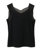 【グリーンパークス/Green Parks】の・SUGAR SPOON シアー切替タンクトップ Black|ID: prp329100004441651 ipo3291000000031743976
