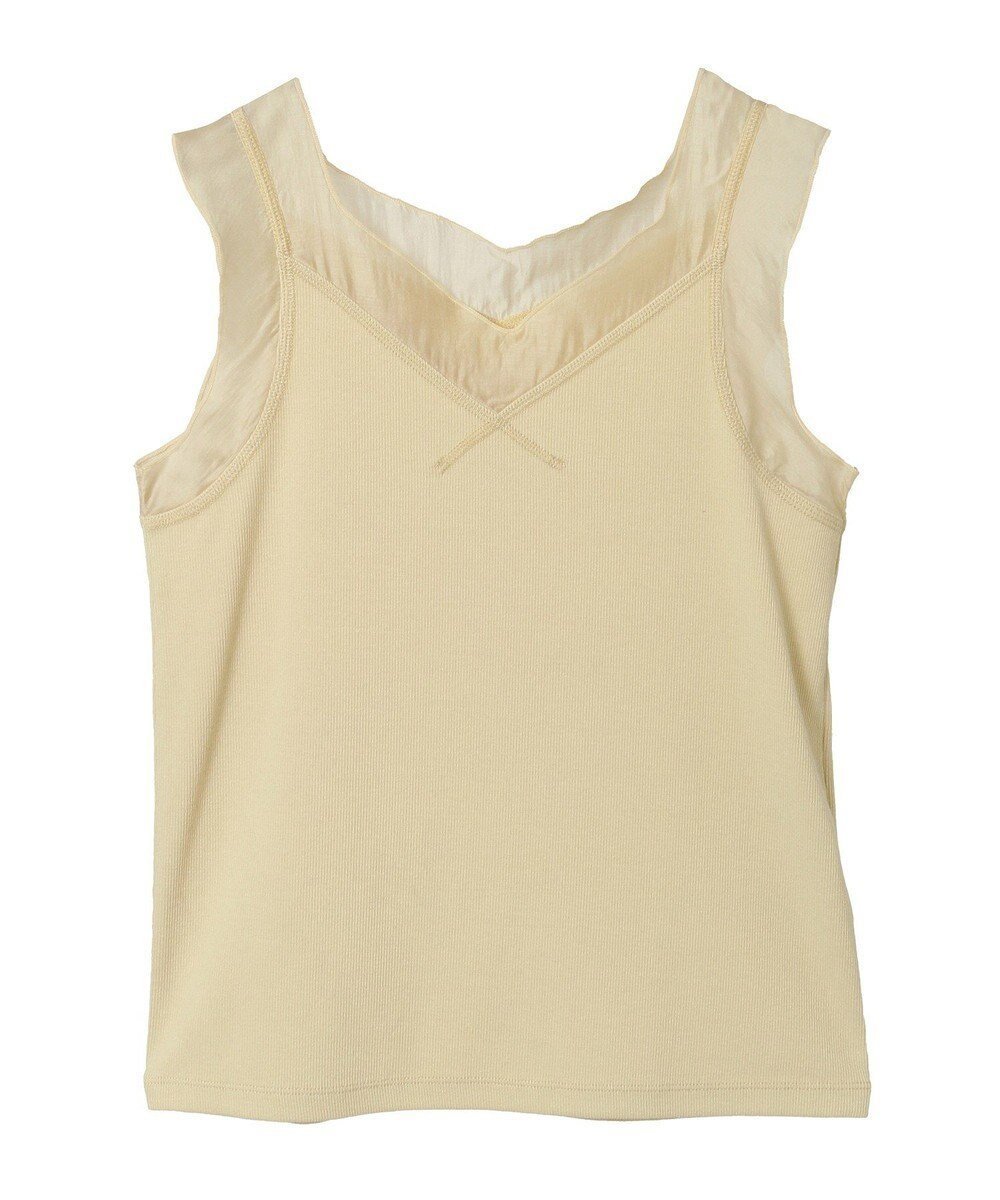 【グリーンパークス/Green Parks】の・SUGAR SPOON シアー切替タンクトップ インテリア・キッズ・メンズ・レディースファッション・服の通販 founy(ファニー) 　ファッション　Fashion　レディースファッション　WOMEN　トップス・カットソー　Tops/Tshirt　おすすめ　Recommend　インナー　Inner　カーディガン　Cardigan　シアー　Sheer　タンク　Tank　ポケット　Pocket　切替　Switching　夏　Summer　春　Spring　S/S・春夏　Ss・Spring/Summer　Yellow|ID: prp329100004441651 ipo3291000000031743978