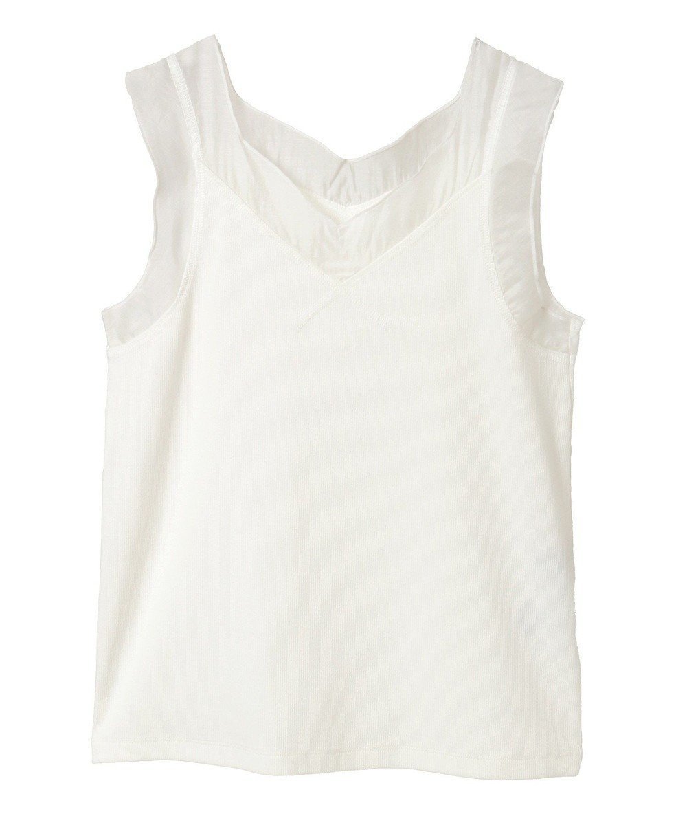 【グリーンパークス/Green Parks】の・SUGAR SPOON シアー切替タンクトップ 人気、トレンドファッション・服の通販 founy(ファニー) 　ファッション　Fashion　レディースファッション　Fashion for Women　トップス・カットソー　Cut & Sew Tops　おすすめ　Recommended / Our Picks　インナー　Innerwear　カーディガン　Cardigan, Knitwear　シアー　Sheer, See-Through　タンク　Tank Top, Sleeveless Top　ポケット　Pocket, Pocket Detail　切替　Switching, Contrast Panel　夏　Summer　春　Spring　S/S・春夏　SS, Spring/Summer, Warm Season　 other-1|ID: prp329100004441651 ipo3291000000032562093