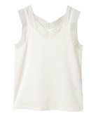 【グリーンパークス/Green Parks】の・SUGAR SPOON シアー切替タンクトップ Off White|ID: prp329100004441651 ipo3291000000032562094