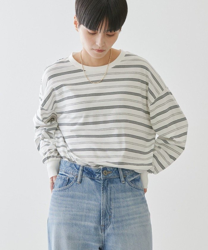 【アメリカンホリック/AMERICAN HOLIC】のランダムボーダーBIG Tシャツ インテリア・キッズ・メンズ・レディースファッション・服の通販 founy(ファニー) https://founy.com/ ファッション Fashion レディースファッション WOMEN トップス・カットソー Tops/Tshirt シャツ/ブラウス Shirts/Blouses ロング / Tシャツ T-Shirts カットソー Cut and Sewn NEW・新作・新着・新入荷 New Arrivals カットソー Cut And Sew ビッグ Big ボーダー Border ランダム Random ロング Long 夏 Summer 春 Spring S/S・春夏 Ss・Spring/Summer 長袖 Long Sleeve |ID: prp329100004441684 ipo3291000000031042205