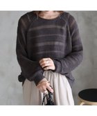 【アメリカンホリック/AMERICAN HOLIC】の透かし編みニットプルオーバー Charcoal Gray|ID: prp329100004441688 ipo3291000000031889612
