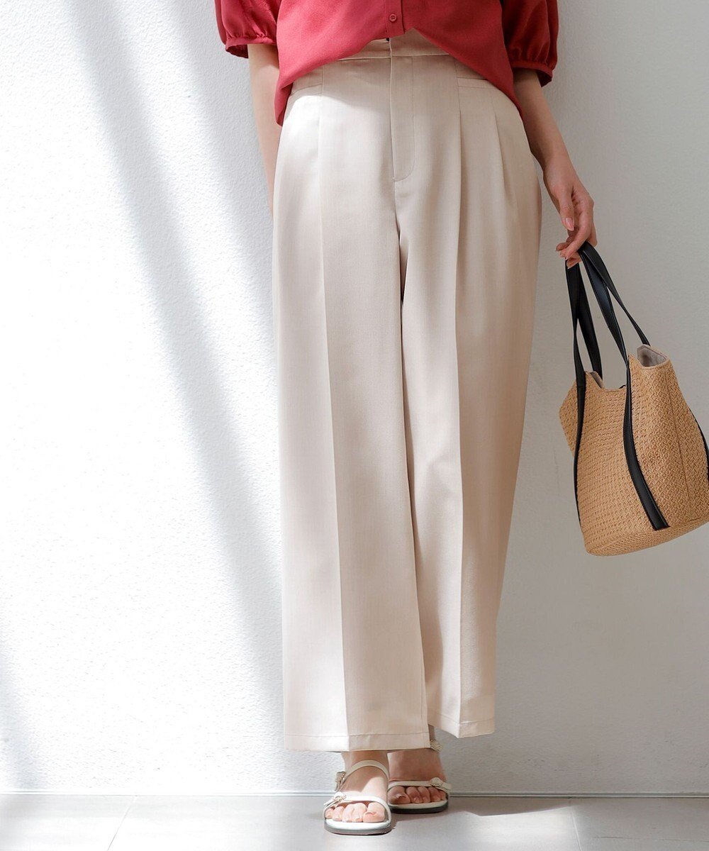 【エニィ スィス/any SiS】の【接触冷感・速乾・UVカット・洗える】スイートクール ワイドパンツ インテリア・キッズ・メンズ・レディースファッション・服の通販 founy(ファニー)  ファッション Fashion レディースファッション Fashion for Women パンツ Pants & Trousers 春 Spring 洗える Machine Washable カットソー Cut and Sewn Top キャミワンピース Cami Dress, Slip Dress シンプル Simple, Minimal ジャケット Jacket, Outerwear センター Center, Center Line 雑誌 Magazine, Fashion Magazine トレンド Trend, Trending Now フェミニン Feminine, Girly フロント Front, Front Design ポケット Pocket, Pocket Detail リラックス Relax, Relaxed Fit ワイド Wide, Wide Fit S/S・春夏 SS, Spring/Summer, Warm Season おすすめ Recommended / Our Picks 夏 Summer エレガント 上品 Elegant 新作・新入荷 New Arrivals / New In ライトベージュ|ID: prp329100004441710 ipo3291000000034295752