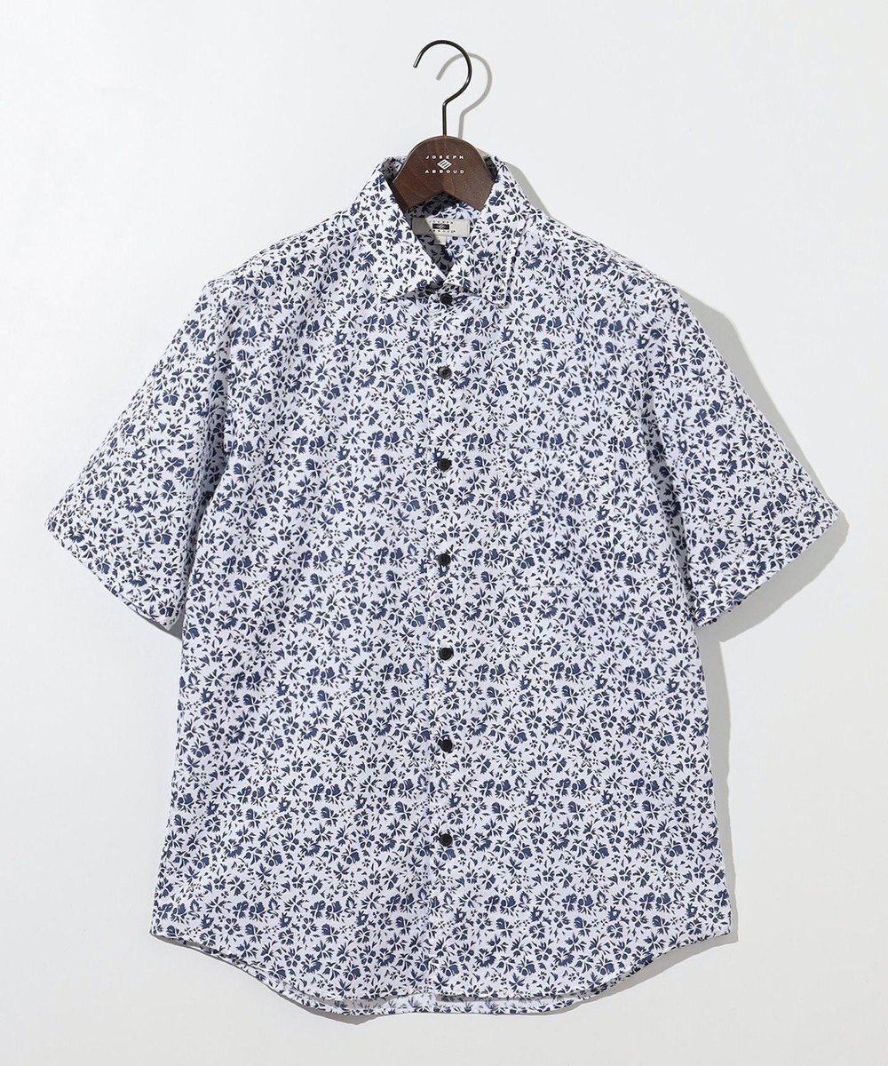【ジョセフ アブード/JOSEPH ABBOUD / MEN】の【サスティナブル】コットンリヨセルリネンフラワープリント シャツ インテリア・キッズ・メンズ・レディースファッション・服の通販 founy(ファニー) 　ファッション　Fashion　メンズファッション　MEN　トップス・カットソー　Tops/Tshirt/Men　シャツ　Shirts　春　Spring　ドレープ　Drape　なめらか　Smooth　フラワー　Flower　プリント　Print　羽織　Haori　モチーフ　Motif　S/S・春夏　Ss・Spring/Summer　夏　Summer　ネイビー系5|ID: prp329100004442589 ipo3291000000031975094