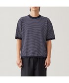 【アンフィーロ/UNFILO / MEN】の【洗える/接触冷感/遮熱/UVケア】スゴ機能美 ニット クルーネック ネイビーボーダー|ID: prp329100004442590 ipo3291000000031737994