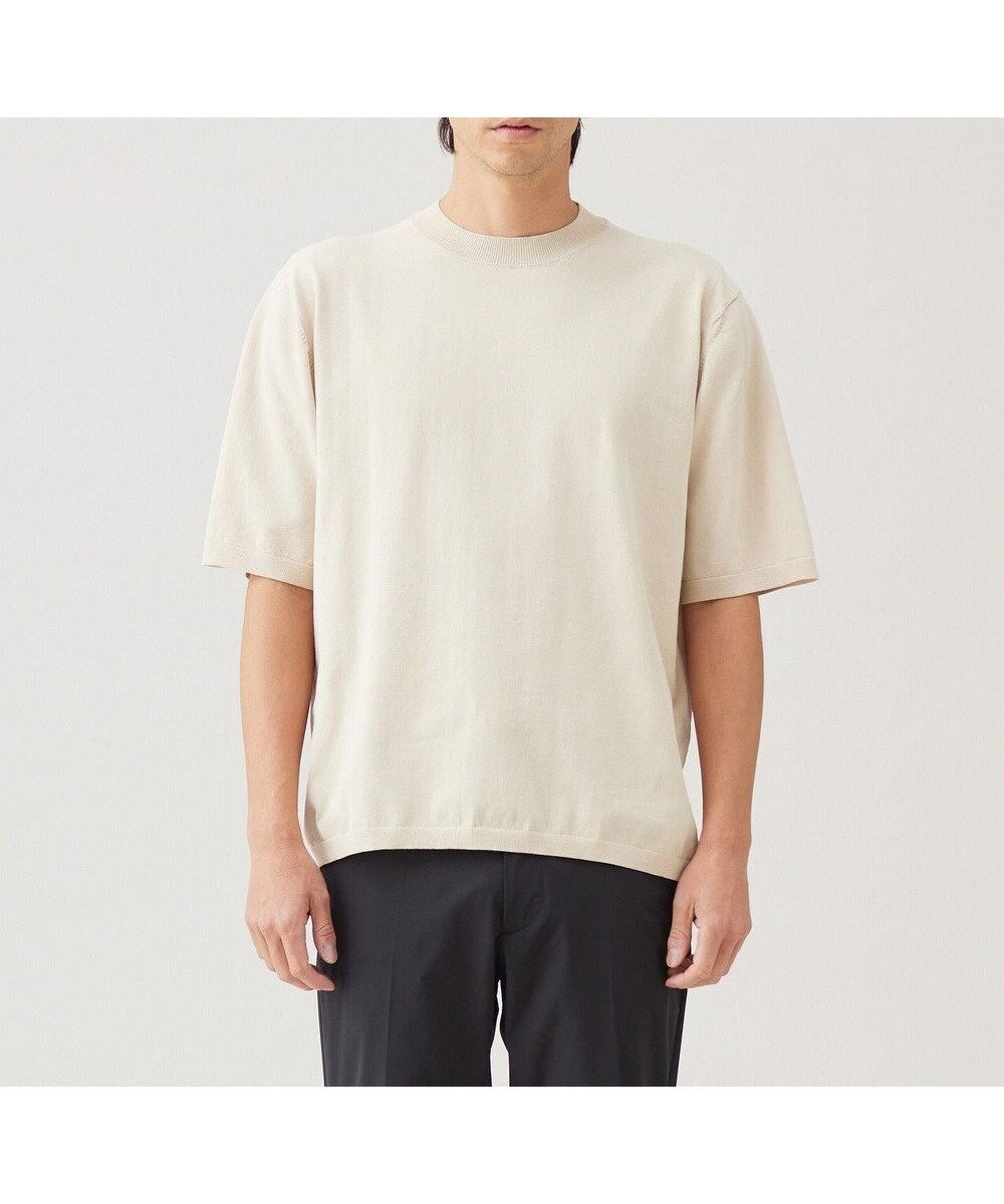 【アンフィーロ/UNFILO / MEN】の【接触冷感/遮熱/洗える/UVケア】スゴ機能美 ニット クルーネック【ギフトにもおすすめ】 インテリア・キッズ・メンズ・レディースファッション・服の通販 founy(ファニー) 　ファッション　Fashion　メンズファッション　Fashion for Men　トップス・カットソー　Cut & Sew Tops　ニット・セーター / 定番トップス　Knit Tops & Sweaters　インナー　Innerwear　ウォッシャブル　Machine Washable　春　Spring　洗える　Machine Washable　カーディガン　Cardigan, Knitwear　ジャケット　Jacket, Outerwear　セーター　Sweater, Knitwear　ポロシャツ　Polo Shirt, Collared Tee　ロング　Long, Long-Length　S/S・春夏　SS, Spring/Summer, Warm Season　おすすめ　Recommended / Our Picks　夏　Summer　エレガント 上品　Elegant　ギフト プレゼント　Gift / Present　ベージュ|ID: prp329100004442590 ipo3291000000032718696