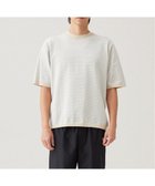 【アンフィーロ/UNFILO / MEN】の【接触冷感/遮熱/洗える/UVケア】スゴ機能美 ニット クルーネック【ギフトにもおすすめ】 ベージュボーダー|ID: prp329100004442590 ipo3291000000032718699