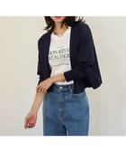 【アンフィーロ 自由区/UNFILO】の【抗菌防臭/接触冷感】イージー ショート カーディガン ネイビー|ID: prp329100004443588 ipo3291000000031910743