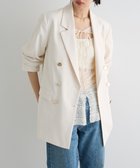 【グリーンパークス/Green Parks】のダブルテーラードジャケット Off White|ID: prp329100004443613 ipo3291000000031843295