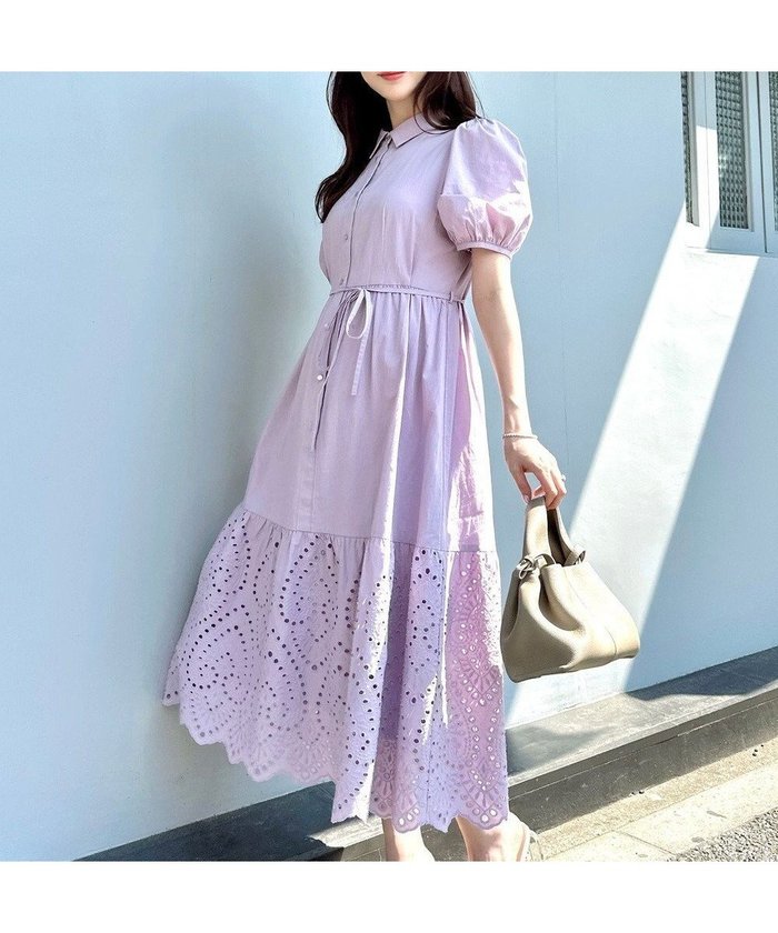 【フェルゥ/Feroux】の【洗える】刺繍入りシャツ ワンピース インテリア・キッズ・メンズ・レディースファッション・服の通販 founy(ファニー) https://founy.com/ ファッション Fashion レディースファッション WOMEN ワンピース Dress シャツワンピース Shirt Dresses おすすめ Recommend ギャザー Gather フィット Fit フレア Flare リボン Ribbon 夏 Summer 春 Spring S/S・春夏 Ss・Spring/Summer 洗える Washable |ID: prp329100004443618 ipo3291000000031787379