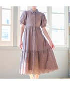 【フェルゥ/Feroux】の【洗える】刺繍入りシャツ ワンピース ダークブラウン系|ID: prp329100004443618 ipo3291000000033630570