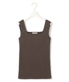 【アイシービー/iCB】の【WEB限定カラーあり・洗える】 ブロードステッチリブ タンクトップ チョコレートラメ系|ID: prp329100004443626 ipo3291000000031056568