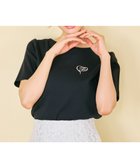 【フェルゥ/Feroux】の【洗える】ワンポイント刺繍Tシャツ ブラック系|ID: prp329100004443634 ipo3291000000031924758