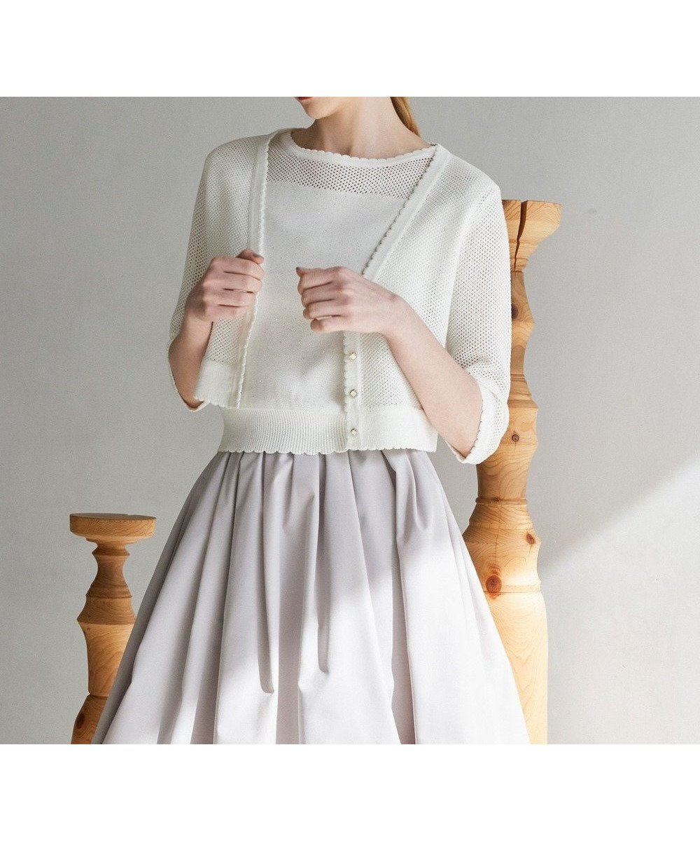 【トッカ/TOCCA】の【洗える】SUMMER STARS CARDIGAN カーディガン インテリア・キッズ・メンズ・レディースファッション・服の通販 founy(ファニー) 　ファッション　Fashion　レディースファッション　Fashion for Women　トップス・カットソー　Cut & Sew Tops　カーディガン・羽織り　Layered Style Cardigans　2025年　2025　2025春夏・S/S　Spring/Summer 2025 SS25　カーディガン　Cardigan, Knitwear　夏　Summer　春　Spring　S/S・春夏　SS, Spring/Summer, Warm Season　洗える　Machine Washable　アイボリー系|ID: prp329100004443642 ipo3291000000032744351