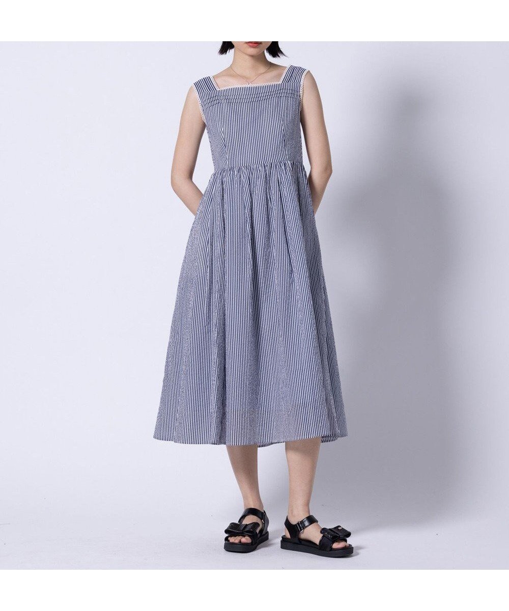 【トッカ/TOCCA】の【美人百花掲載】【00サイズあり・速乾・消臭・洗える】WAVES ドレス インテリア・キッズ・メンズ・レディースファッション・服の通販 founy(ファニー) 雑誌掲載アイテム Magazine Picks & Fashion Features ファッション雑誌 Fashion Magazines ビジンヒャッカ 美人百花 ファッション Fashion レディースファッション Fashion for Women ワンピース Dresses フォーマル・パーティードレス・結婚式用ドレス Elegant & Casual Dresses 春 Spring 洗える Machine Washable サッカー Seersucker, Summer Fabric スタイリッシュ Stylish, Fashionable ストライプ Stripe, Striped Pattern 雑誌 Magazine, Fashion Magazine ドレス Dress, One-Piece 定番 Standard, Basic Item フェミニン Feminine, Girly S/S・春夏 SS, Spring/Summer, Warm Season 夏 Summer 2025年 2025 2025春夏・S/S Spring/Summer 2025 SS25 ブルー系5|ID: prp329100004443644 ipo3291000000034095029