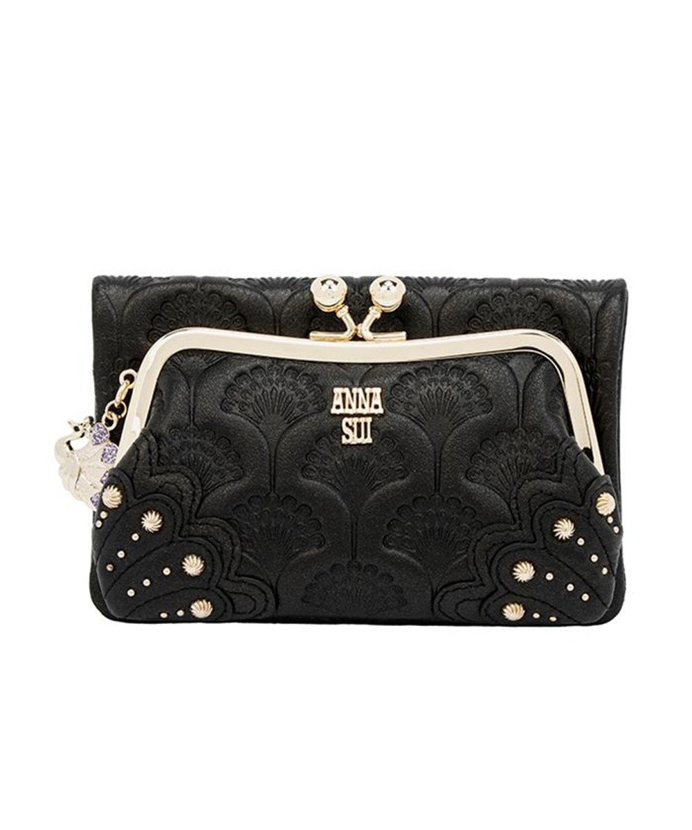 【アナスイ/ANNA SUI】のピーコック 二つ折り口金財布 インテリア・キッズ・メンズ・レディースファッション・服の通販 founy(ファニー) 　ファッション　Fashion　レディースファッション　WOMEN　財布　Wallets　財布　Wallet　クロ|ID: prp329100004443657 ipo3291000000032277763