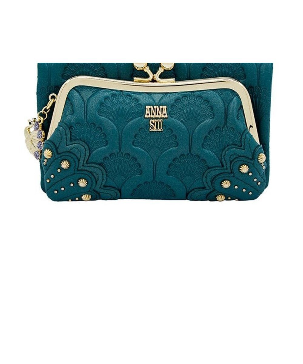 【アナスイ/ANNA SUI】のピーコック 二つ折り口金財布 インテリア・キッズ・メンズ・レディースファッション・服の通販 founy(ファニー) 　ファッション　Fashion　レディースファッション　WOMEN　財布　Wallets　財布　Wallet　ターコイズ|ID: prp329100004443657 ipo3291000000032277768