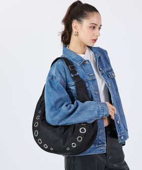 【レスポートサック/LeSportsac】のGROMMET SHOULDER BAG/オニキスグロメッツ 人気、トレンドファッション・服の通販 founy(ファニー) ファッション Fashion レディースファッション WOMEN アウトドア Outdoor コレクション Collection 軽量 Lightweight サテン Satin ショルダー Shoulder スタッズ Studs 手帳 Pocket Book ハーフ Half プリント Print ポケット Pocket おすすめ Recommend 旅行 Travel エレガント 上品 Elegant |ID:prp329100004443689