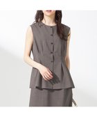 【エニィ スィス/any SiS】の【WEB・一部店舗限定】スイートクール ジレブラウス モカ|ID: prp329100004443746 ipo3291000000031842949