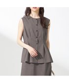 【エニィ スィス/any SiS】の【WEB・一部店舗限定】スイートクール ジレブラウス モカ|ID: prp329100004443746 ipo3291000000031941230