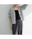 【グリーンパークス/Green Parks】のポケット付コンパクトカーディガン Light Gray|ID: prp329100004443806 ipo3291000000032775517