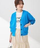 【グリーンパークス/Green Parks】のポケット付コンパクトカーディガン Blue|ID: prp329100004443806 ipo3291000000032775526