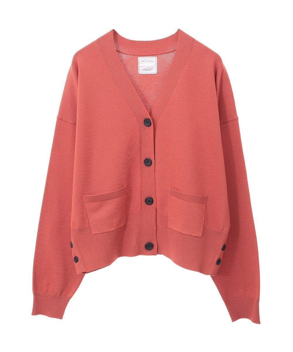【グリーンパークス/Green Parks】のポケット付コンパクトカーディガン インテリア・キッズ・メンズ・レディースファッション・服の通販 founy(ファニー) 　ファッション　Fashion　レディースファッション　Fashion for Women　トップス・カットソー　Cut & Sew Tops　カーディガン・羽織り　Layered Style Cardigans　カーディガン　Cardigan, Knitwear　コンパクト　Compact, Small Size　スリット　Slit, Slit Detail　フォルム　Silhouette, Form　ベーシック　Basic, Essential　ボトム　Bottoms, Lower Wear　ポケット　Pocket, Pocket Detail　エレガント 上品　Elegant　人気　Popular, Best Seller　夏　Summer　定番　Standard, Basic Item　春　Spring　S/S・春夏　SS, Spring/Summer, Warm Season　Orange|ID: prp329100004443806 ipo3291000000033502770