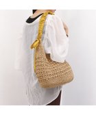 【アンビリオン/UNBILLION】のカシュカシュ cachecache / ドロストギャザーハンドル柄編2wayトート マスタード|ID: prp329100004443819 ipo3291000000031924701
