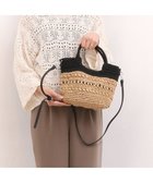 【アンビリオン/UNBILLION】のカシュカシュ cachecache / 切替柄編2wayミニトート ブラック|ID: prp329100004443824 ipo3291000000031903481