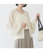 【アメリカンホリック/AMERICAN HOLIC】のジップアップメッシュニットカーディガン Ivory|ID: prp329100004443832 ipo3291000000031983864
