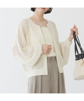 【アメリカンホリック/AMERICAN HOLIC】のジップアップメッシュニットカーディガン 人気、トレンドファッション・服の通販 founy(ファニー) ファッション Fashion レディースファッション Fashion for Women トップス・カットソー Cut & Sew Tops ニット Knit Tops & Sweaters カーディガン・羽織り Layered Style Cardigans おすすめ Recommended / Our Picks インナー Innerwear カーディガン Cardigan, Knitwear スリーブ Sleeve, Long Sleeve / Short Sleeve メッシュ Mesh, Net Fabric 夏 Summer 春 Spring S/S・春夏 SS, Spring/Summer, Warm Season |ID:prp329100004443832