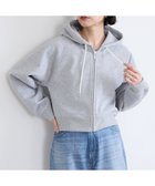 【アメリカンホリック/AMERICAN HOLIC】のラメミニ裏毛ショートZIPパーカー Light Gray Mixture|ID: prp329100004443847 ipo3291000000031975944