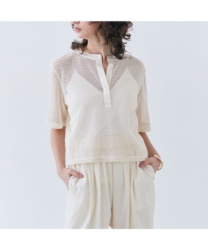 【ベイジ,/BEIGE,】のNIGELLA / 異素材MIXコットンレースブラウス インテリア・キッズ・メンズ・レディースファッション・服の通販 founy(ファニー) https://founy.com/ ファッション Fashion レディースファッション WOMEN トップス・カットソー Tops/Tshirt シャツ/ブラウス Shirts/Blouses ショート Short フレア Flare エレガント 上品 Elegant 再入荷 Restock/Back In Stock/Re Arrival 半袖 Short Sleeve 夏 Summer 春 Spring S/S・春夏 Ss・Spring/Summer |ID: prp329100004443897 ipo3291000000031962719