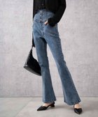 【ウィゴー/WEGO】のハイウエストストレッチフレアデニムパンツ デニム中濃加工色|ID: prp329100004444260 ipo3291000000031851182