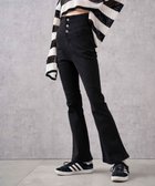 【ウィゴー/WEGO】のハイウエストストレッチフレアデニムパンツ ブラック|ID: prp329100004444260 ipo3291000000034365335