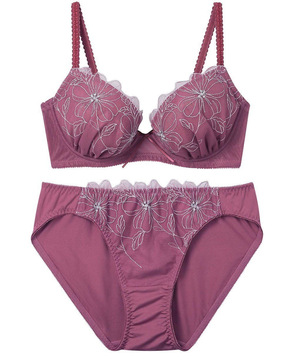 【アンフィ/AMPHI】のブラジャー ショーツセット 自然なまる胸メイク 【ブラ&ショーツセット】 上下セット ブラ BCC231 アンフィ/ワコール 人気、トレンドファッション・服の通販 founy(ファニー) 　ファッション　Fashion　レディースファッション　Fashion for Women　アンダー　Underwear Essentials　クラシカル　Classical, Vintage-Inspired　ショーツ　Shorts, Short Pants　スリット　Slit, Slit Detail　フロント　Front, Front Design　ブラジャー　Bra, Lingerie　モチーフ　Motif, Design Theme　ラップ　Wrap, Wrap Design　リボン　Ribbon, Bow　レース　Lace, Lace Fabric　ワイヤー　Wire, Wired Bra　 other-1|ID: prp329100004444547 ipo3291000000033951825