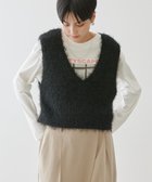 【アメリカンホリック/AMERICAN HOLIC】の選べる丈2サイズ前後2wayシャギーベスト Black|ID: prp329100004444579 ipo3291000000031925478